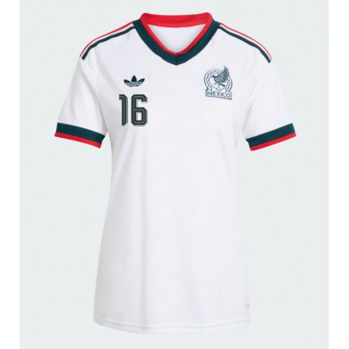 Mexiko Julian Quinones #16 Replika Bortatröja Damer VM 2026 Kortärmad